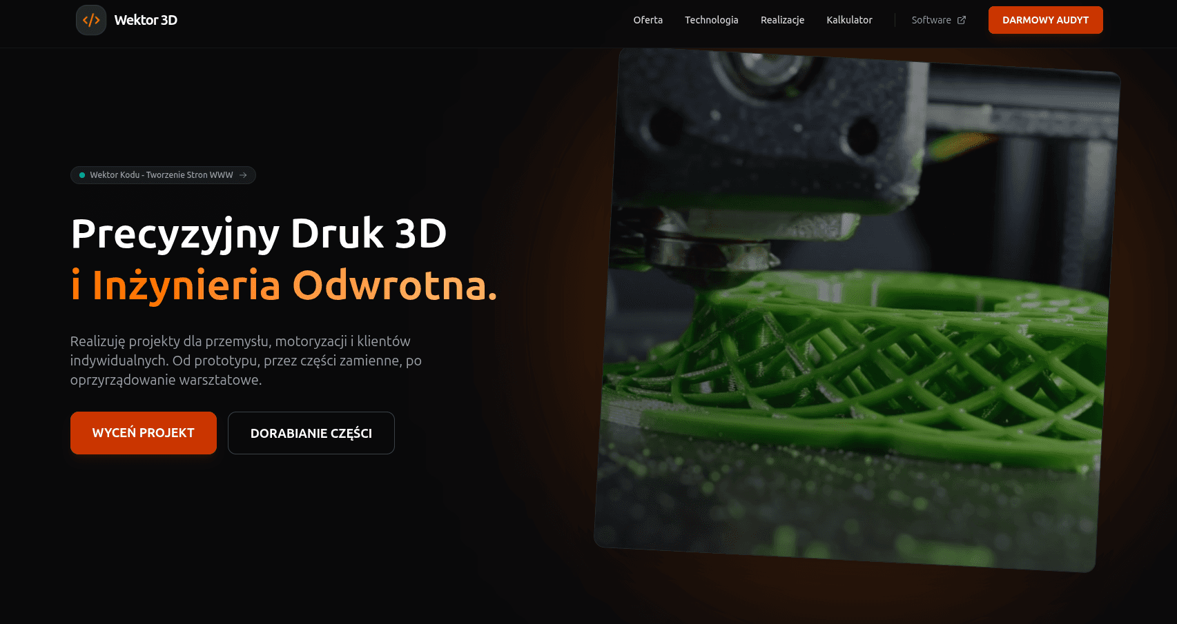 Ilustracja dla: Wektor 3D – Inżynieria Odwrotna i Druk 3D